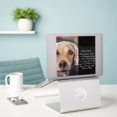 ラブラドールリトリエバー詩 シール (デスク上のノートパソコン)