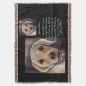 ラブラドールリトリエバー詩 スローブランケット (正面縦)