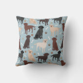 ラブラドールリトリバーの手と骨 クッション (裏面)