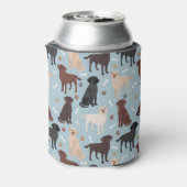 ラブラドールリトリバーの手と骨 缶クーラー (缶裏面)