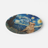 ラブラドールリトリバーイエロー・ラブラドール・レトリーバードッグスターリーナイト ペーパープレート (アングル)