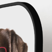 ラブラドールリトリバーキスによる修正 ピックルボールラケット (左詳細)