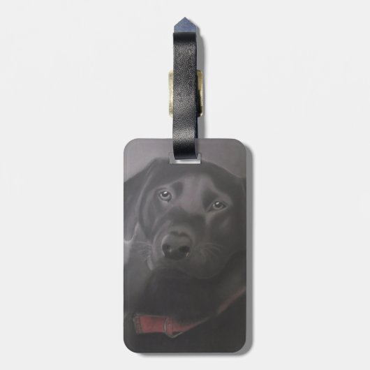 ラブラドールリトリバースケッチ ラゲッジタグ (裏面縦)