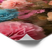 ラブラドールリトリバーフローラフィールドでダウンロード ポスター (角)