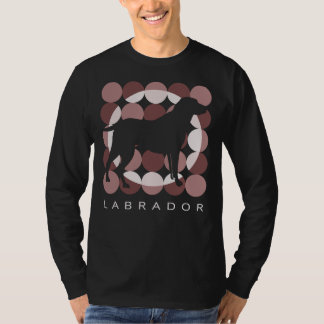 ラブラドールリトリバーレトロヴィンテージスタイルブラウン Tシャツ