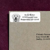 ラブラドールリトリバー差出人住所ラベル ラベル