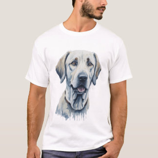 ラブラドールリトリバー水彩 Tシャツ