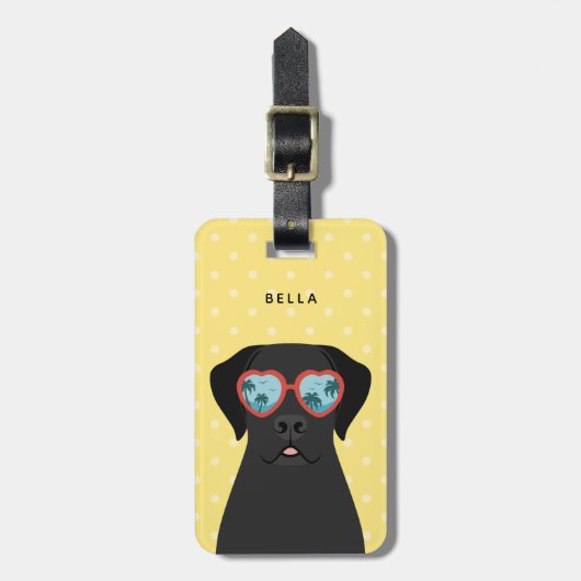 ラブラドールリトリバー荷物タグ ラゲッジタグ (正面縦)