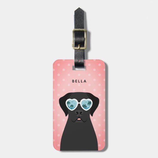 ラブラドールリトリバー荷物タグ ラゲッジタグ (正面縦)