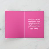 ラブラドールリトリバー誕生日イエロー・ラブラドール・レトリーバーパピードッグ カード (内部)