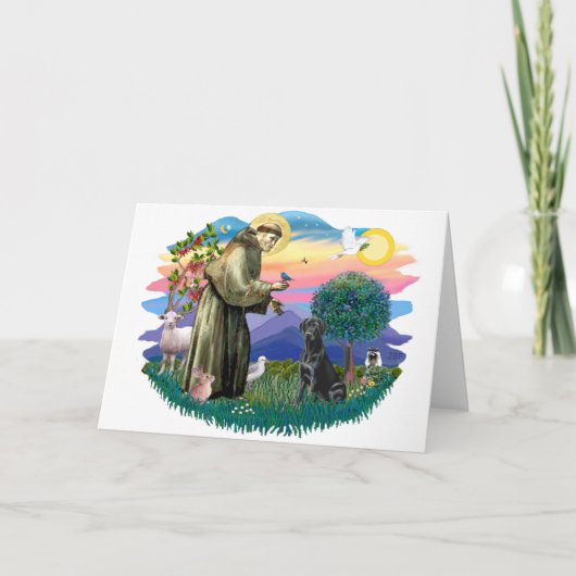 ラブラドールリトリバー（黒） カード (正面)