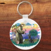 ラブラドールリトリバー（黒） キーホルダー (正面)