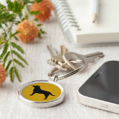 ラブラドールリトリバー(黒) キーホルダー (側面)