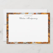 ラブラドールリトリパーソナライズされたーバー名の秋 ノートカード (正面)