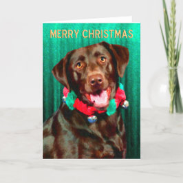 ラブラドールリトリーバークリスマスカード シーズンカード