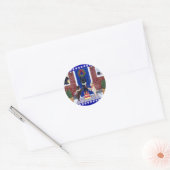 ラブラドールリトリーブクリスマスツリー ラウンドシール (封筒)