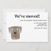 ラブラドールリトリーブドッグの新しいアドレスの発表 案内状 (正面)