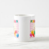 ラブラドールリトリーブドッグバルーン誕生日 コーヒーマグカップ (中央)