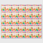 ラブラドールリトリーブドッグバルーン誕生日 ラッピングペーパー (フラット)