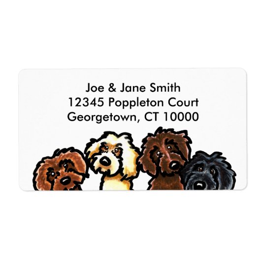 ラブラドールレインボー ラベル (正面)