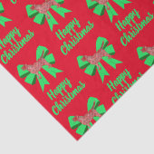ラブラドールレッドクリスマスシルエットドッグ&グリーンボウ 薄葉紙 (詳細)