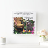 ラブラドールレトリエバーアートギフト スクエア壁時計 (ホーム)