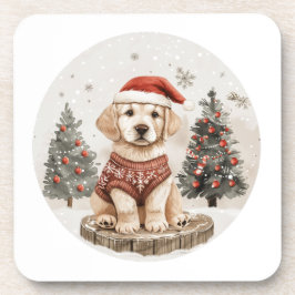 ラブラドールレトリエバークリスマスドッグ コースター