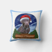 ラブラドールレトリエバークリスマス クッション (裏面)