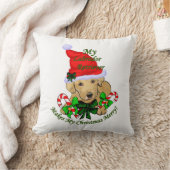 ラブラドールレトリエバークリスマス クッション (ブランケット)