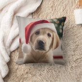 ラブラドールレトリエバークリスマス クッション (ブランケット)