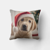 ラブラドールレトリエバークリスマス クッション (裏面)
