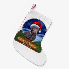 ラブラドールレトリエバークリスマス スモールクリスマスストッキング