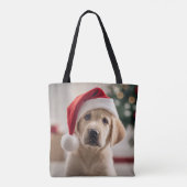 ラブラドールレトリエバークリスマス トートバッグ (裏面)