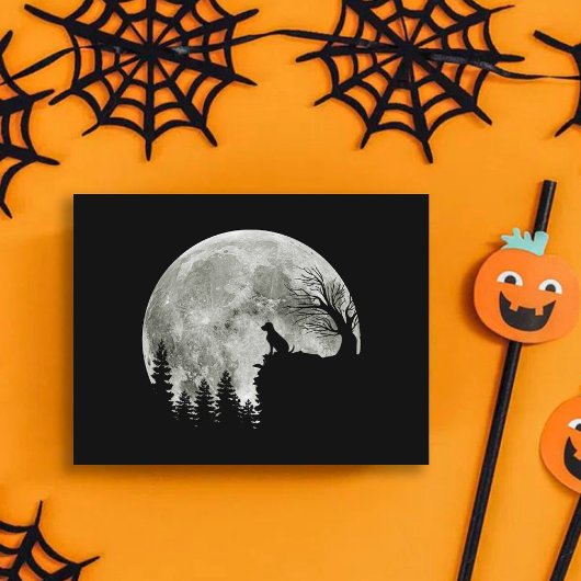 ラブラドールレトリエバースタンドオンマウンテンハロウィーン ポストカード