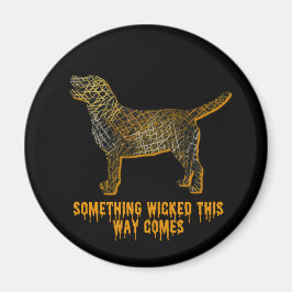 ラブラドールレトリエバードッグシルエットおもしろいハロウィーン マグネット