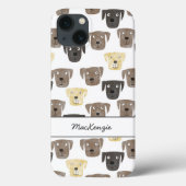 ラブラドールレトリエバードッグパーソナライズされた Case-Mate iPhoneケース (裏面)