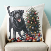 ラブラドールレトリエバードッグホリデークリスマス クッション