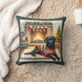 ラブラドールレトリエバードッグホリデーブラックラボ クッション (ブランケット)