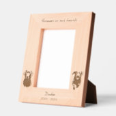 ラブラドールレトリエバードッグメモリアル レーザー彫刻フレーム (左)