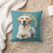 ラブラドールレトリエバードッグ恋人 クッション (ブランケット)