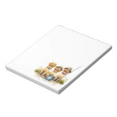 ラブラドールレトリエバードッグ魚釣り ノートパッド (回転)