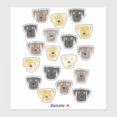 ラブラドールレトリエバードッグ シール (シート)