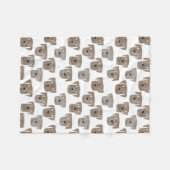 ラブラドールレトリエバードッグ フリースブランケット (正面(横))