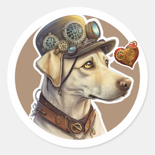 ラブラドールレトリエバードッグ ラウンドシール (正面)