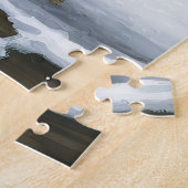 ラブラドールレトリエバードッグin雪のクリスマス ジグソーパズル (側面)