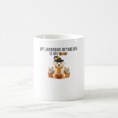 ラブラドールレトリエバーハロウィンドッおもしろいク不気味ブー コーヒーマグカップ (中央)