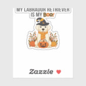 ラブラドールレトリエバーハロウィンドッおもしろいク不気味ブー シール (シート)