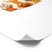 ラブラドールレトリエバーハロウィンドッおもしろいク不気味ブー ポスター (角)