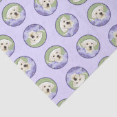 ラブラドールレトリエバーパピ絵を描ーのイエロードッグアート 薄葉紙 (詳細)