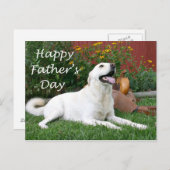 ラブラドールレトリエバーファーズデイ葉書 ポストカード (正面/裏面)